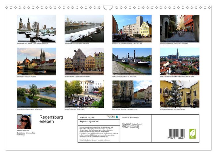 Produktbild: Regensburg erleben (Wandkalender 2026 DIN A3 quer), CALVENDO Monatskalender