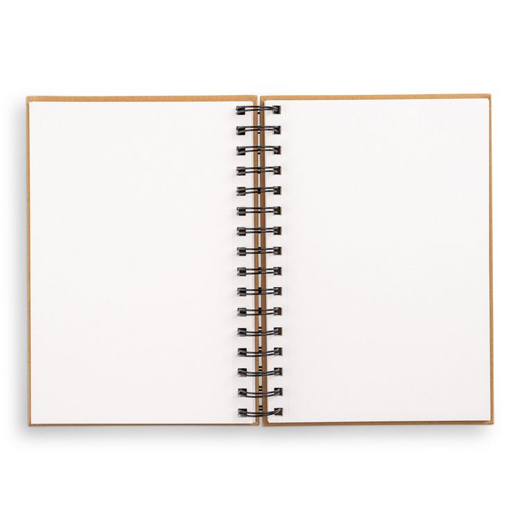 Produktbild: Sketchbook 5.5 x 8" Kraft Spiral Hardcover Mixed Media Sketchbook for Drawing