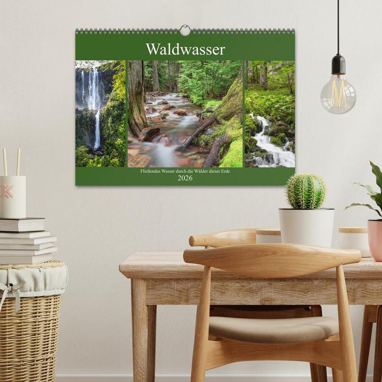 Produktbild: Waldwasser (Wandkalender 2026 DIN A3 quer), CALVENDO Monatskalender