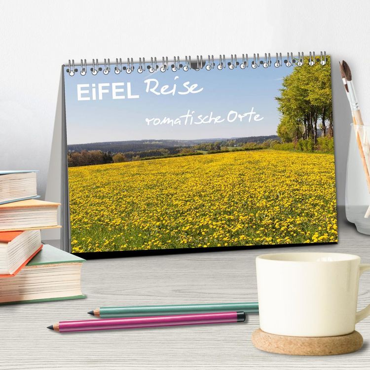 Produktbild: Eifel Reise - romantische Orte (Tischkalender 2026 DIN A5 quer), CALVENDO Monatskalender