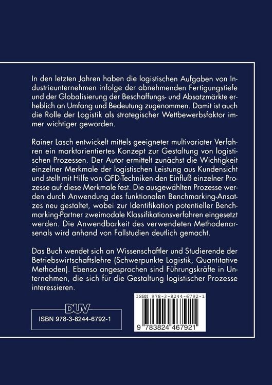 Produktbild: Marktorientierte Gestaltung von Logistikprozessen