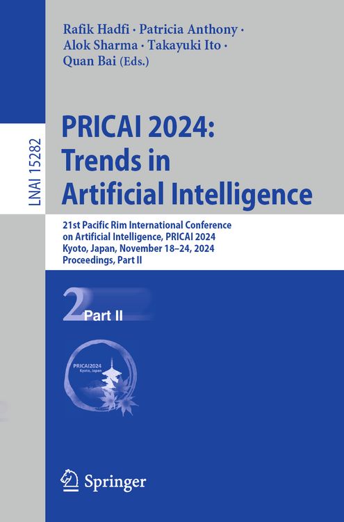Produktbild: PRICAI 2024: Trends in Artificial Intelligence