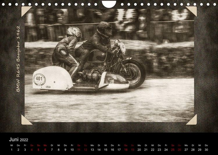 Produktbild: Klassik Motorsport Action (Wandkalender 2022 DIN A4 quer)