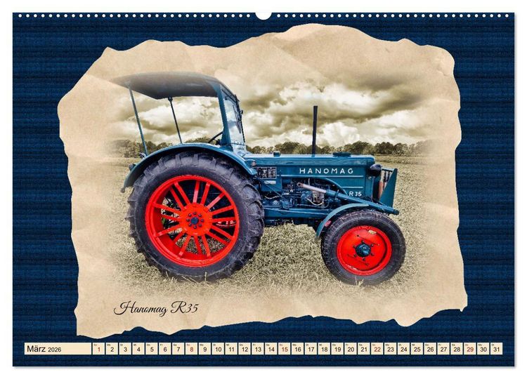 Produktbild: Hanomag Schlepper (hochwertiger Premium Wandkalender 2026 DIN A2 quer), Kunstdruck in Hochglanz