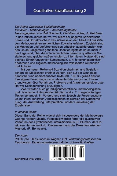Produktbild: Rekonstruktive Methodologie