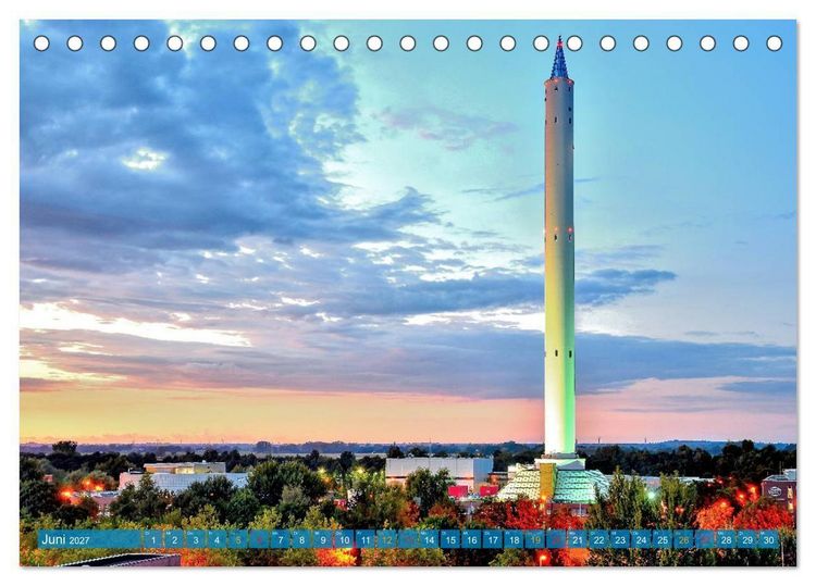 Produktbild: Hansestadt Bremen zur blauen Stunde (Tischkalender 2027 DIN A5 quer), CALVENDO Monatskalender
