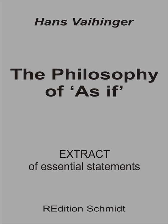 Produktbild: The Philosophy of 'As if'