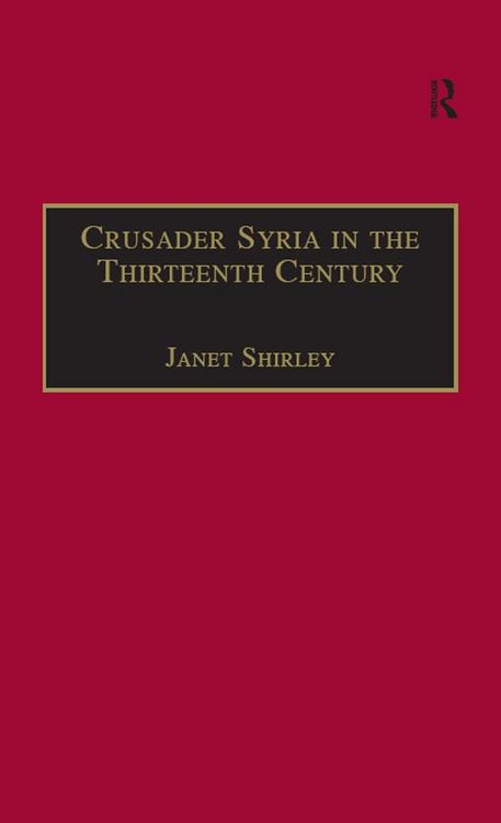 Produktbild: Crusader Syria in the Thirteenth Century