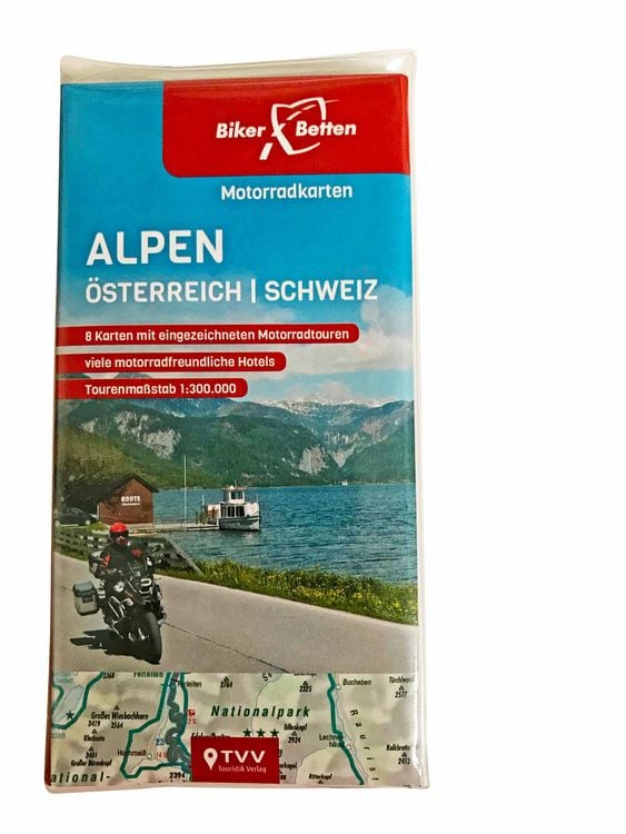 Produktbild: Motorradkarten Set Alpen &Ouml;sterreich Schweiz