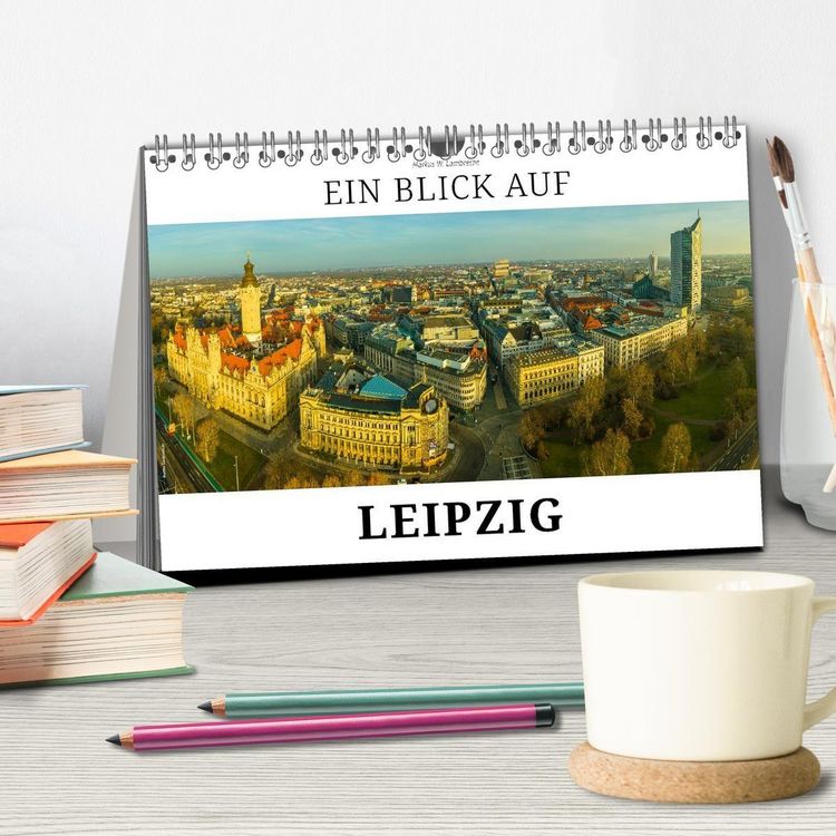 Produktbild: Ein Blick auf Leipzig (Tischkalender 2027 DIN A5 quer), CALVENDO Monatskalender