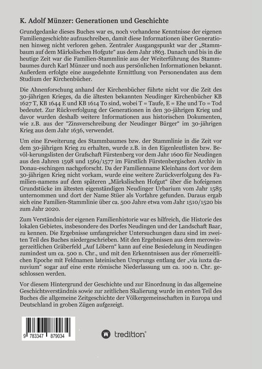 Produktbild: Generationen und Geschichte