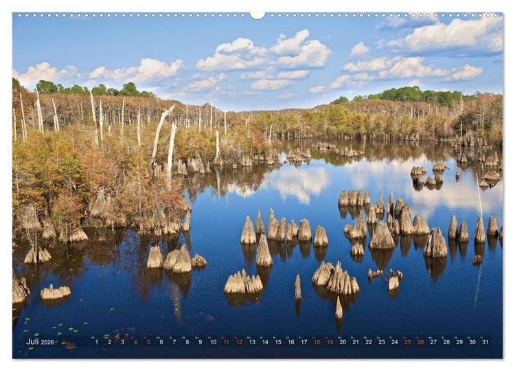 Produktbild: GEOclick calendar: Florida (hochwertiger Premium Wandkalender 2026 DIN A2 quer), Kunstdruck in Hochglanz