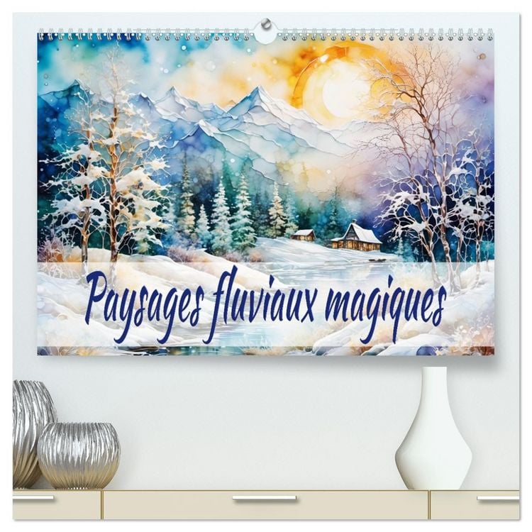 Produktbild: Paysages fluviaux magiques (Calendrier mural 2026 DIN A2 vertical) calendrier de bureau