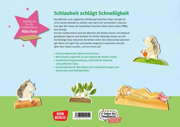 Produktbild: Hase und Igel. Erz&auml;hlschienen-Figurenset