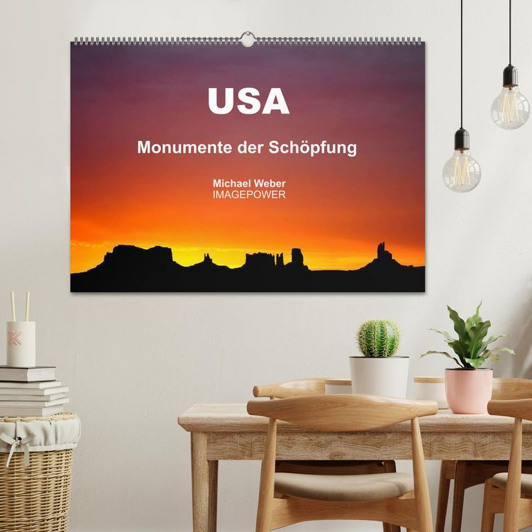Produktbild: USA - Monumente der Sch&ouml;pfung (Wandkalender 2026 DIN A2 quer), CALVENDO Monatskalender