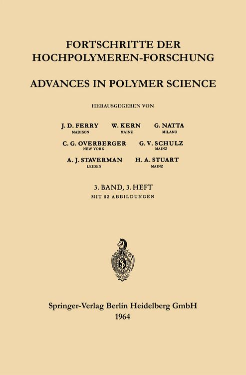 Produktbild: Advances in Polymer Science / Fortschritte der Hochpolymeren-Forschung