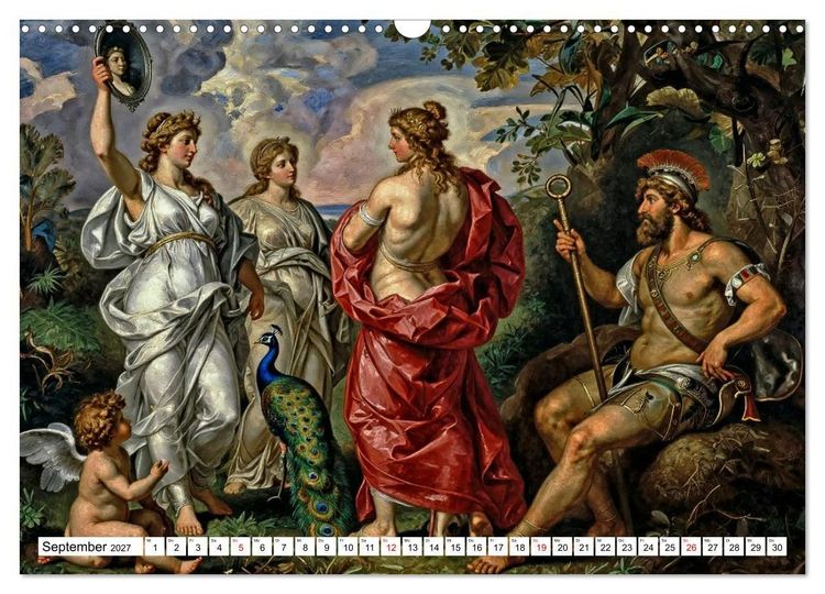 Produktbild: Mythologische Geschichten in barocker Pracht (Wandkalender 2027 DIN A3 quer), CALVENDO Monatskalender