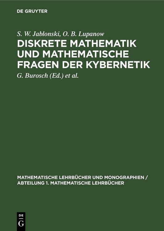 Produktbild: Diskrete Mathematik und mathematische Fragen der Kybernetik