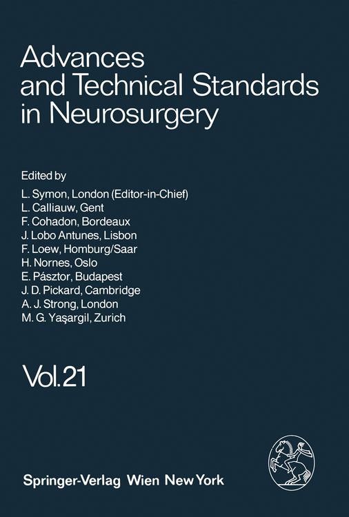 Produktbild: Advances and Technical Standards in Neurosurgery