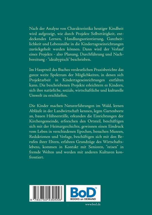 Produktbild: Projektarbeit im Kindergarten