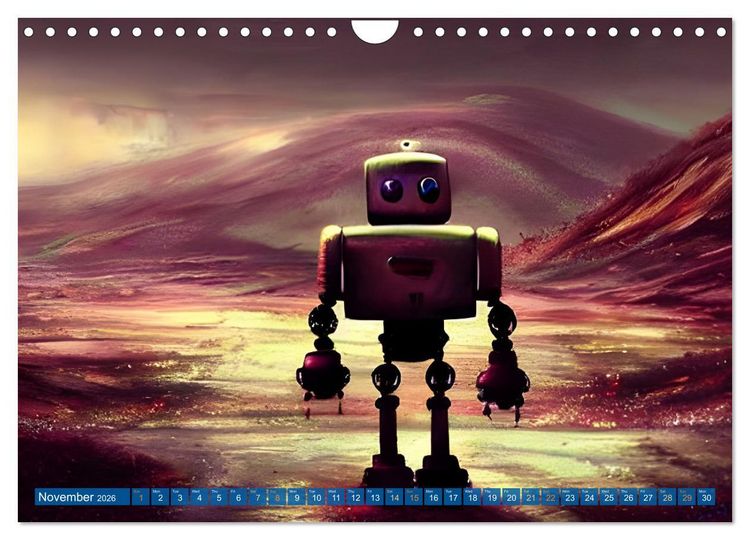 Produktbild: Robots (Wall Calendar 2026 DIN A4 landscape), CALVENDO 12 Month Wall Calendar