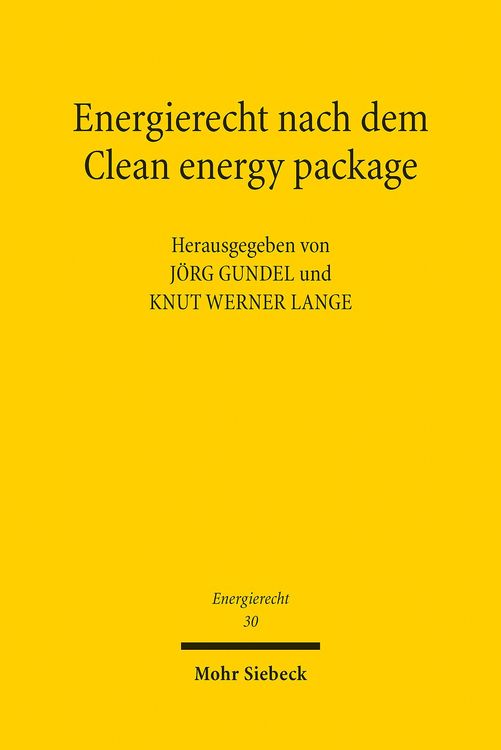 Produktbild: Energierecht nach dem Clean energy package