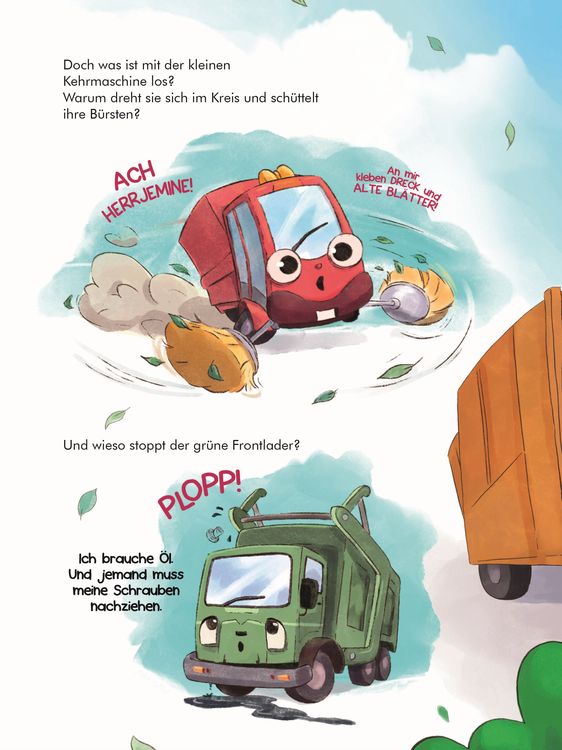 Produktbild: M&uuml;llauto Marty findet neue Freunde. Ein nachhaltiges Vorlesebuch. Auf Apfelpapier und klimaneutral gedruckt.