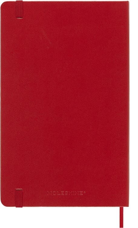 Produktbild: Moleskine 18 Monate Wochen Notizkalender 2026/2027, L/A5, 1 Wo = 1 Seite, Rechts linierte Seite, Fester Einband, Scharlachrot