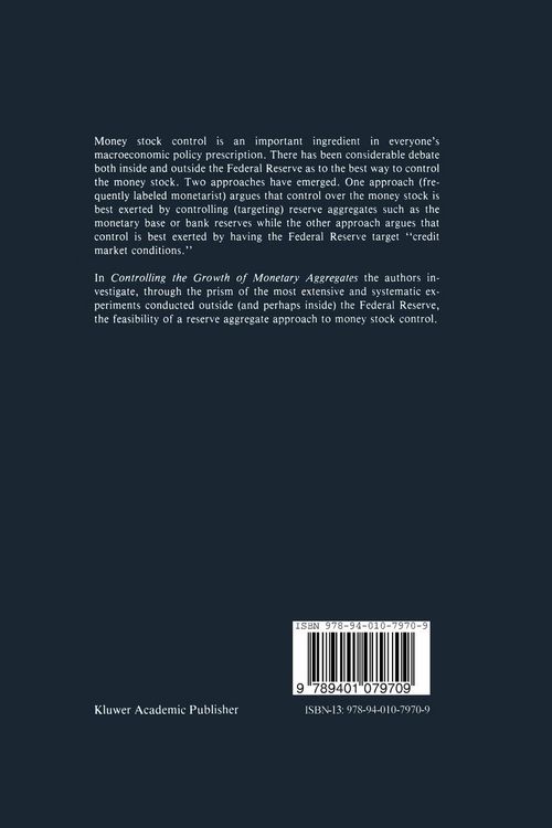 Produktbild: Controlling the Growth of Monetary Aggregates