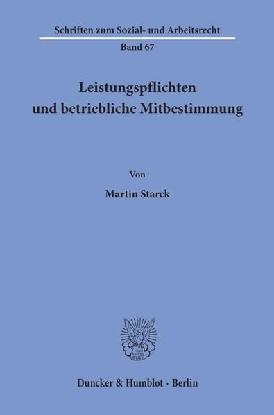 Produktbild: Leistungspflichten und betriebliche Mitbestimmung.