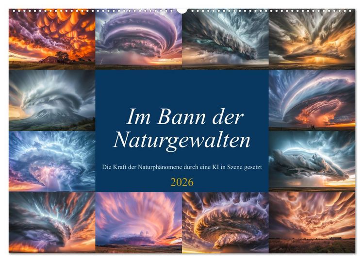 Produktbild: Im Bann der Naturgewalten (Wandkalender 2026 DIN A2 quer), CALVENDO Monatskalender