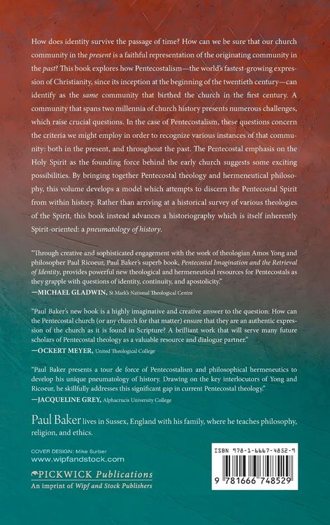 Produktbild: Pentecostal Imagination and the Retrieval of Identity