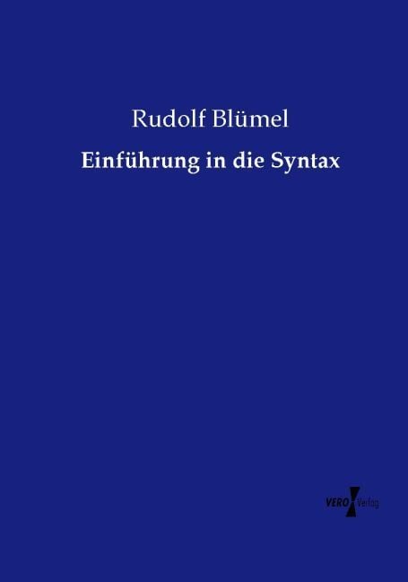 Produktbild: Einf&uuml;hrung in die Syntax