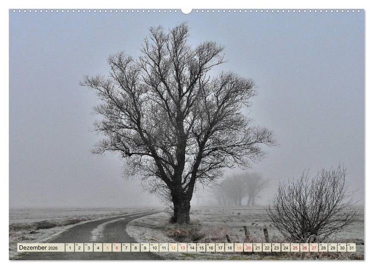 Produktbild: Landschaft an der W&uuml;mme (hochwertiger Premium Wandkalender 2026 DIN A2 quer), Kunstdruck in Hochglanz