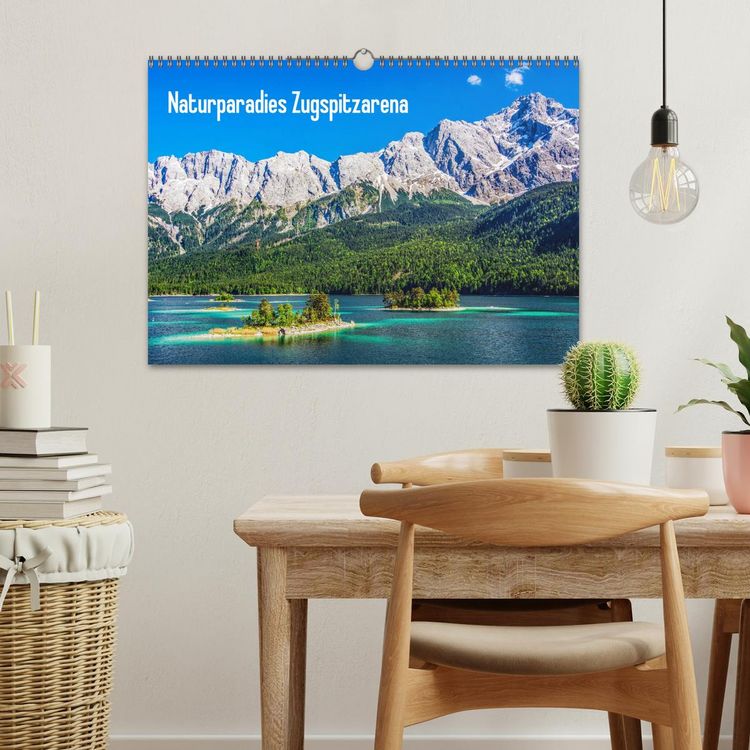 Produktbild: Naturparadies Zugspitzarena (Wandkalender 2026 DIN A3 quer), CALVENDO Monatskalender