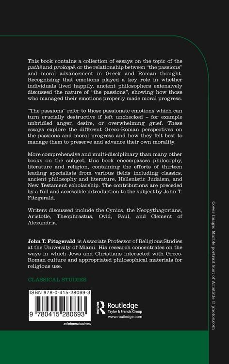 Produktbild: Passions and Moral Progress in Greco-Roman Thought