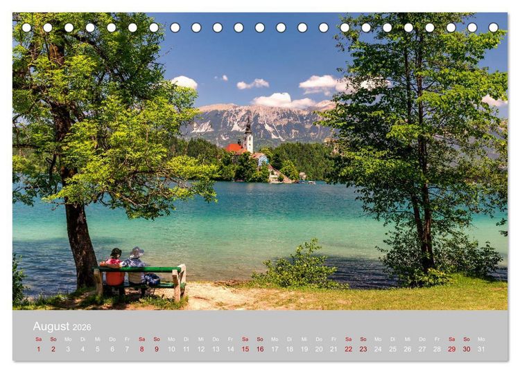 Produktbild: Die Julischen Alpen (Tischkalender 2026 DIN A5 quer), CALVENDO Monatskalender
