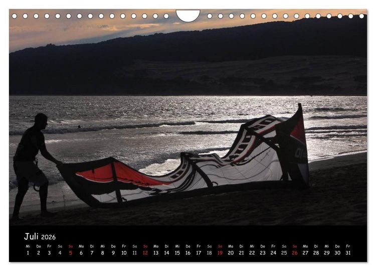 Produktbild: Kitesurfen &ndash; Faszination auf dem Wasser (Wandkalender 2026 DIN A4 quer), CALVENDO Monatskalender