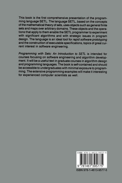 Produktbild: Programming with Sets