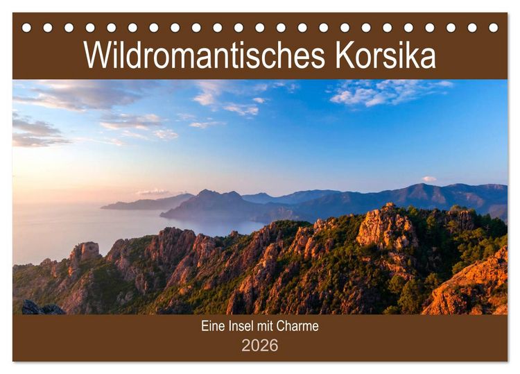 Produktbild: Wildromatisches Korsika (Tischkalender 2026 DIN A5 quer), CALVENDO Monatskalender