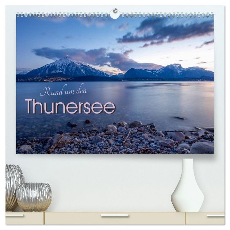 Produktbild: Rund um den Thunersee (hochwertiger Premium Wandkalender 2026 DIN A2 quer), Kunstdruck in Hochglanz
