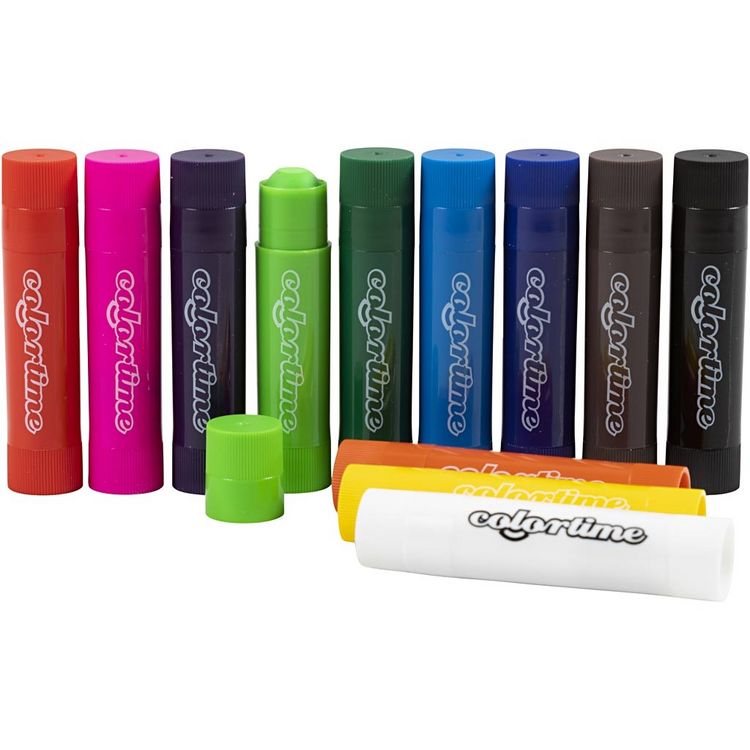 Produktbild: Creativ Company Soft Color Stick, L 8 cm, Sortierte Farben, 12 Stk