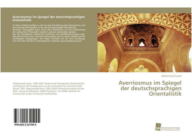 Produktbild: Averriosmus im Spiegel der deutschsprachigen Orientalistik