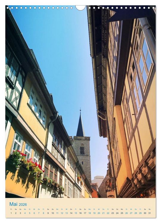 Produktbild: Erfurt und Eisenach - Traumhaft Sch&ouml;n (Wandkalender 2026 DIN A3 hoch), CALVENDO Monatskalender