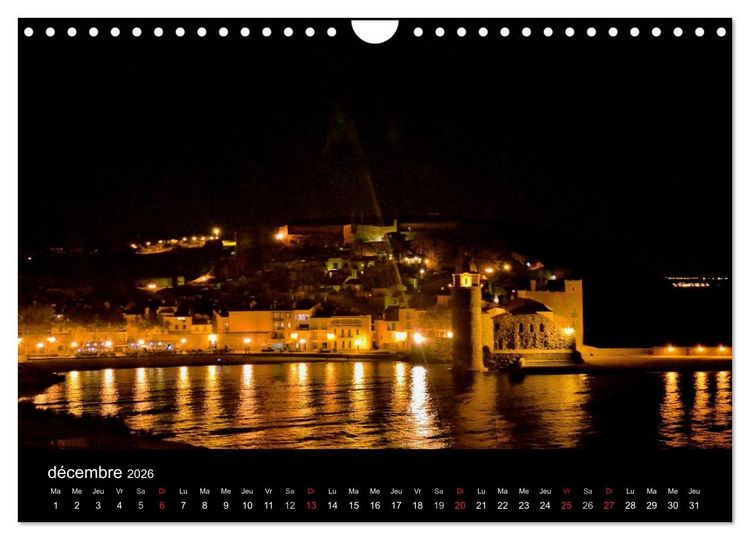 Produktbild: Un jour COLLIOURE (Calendrier mural 2026 DIN A4 vertical), CALVENDO calendrier mensuel