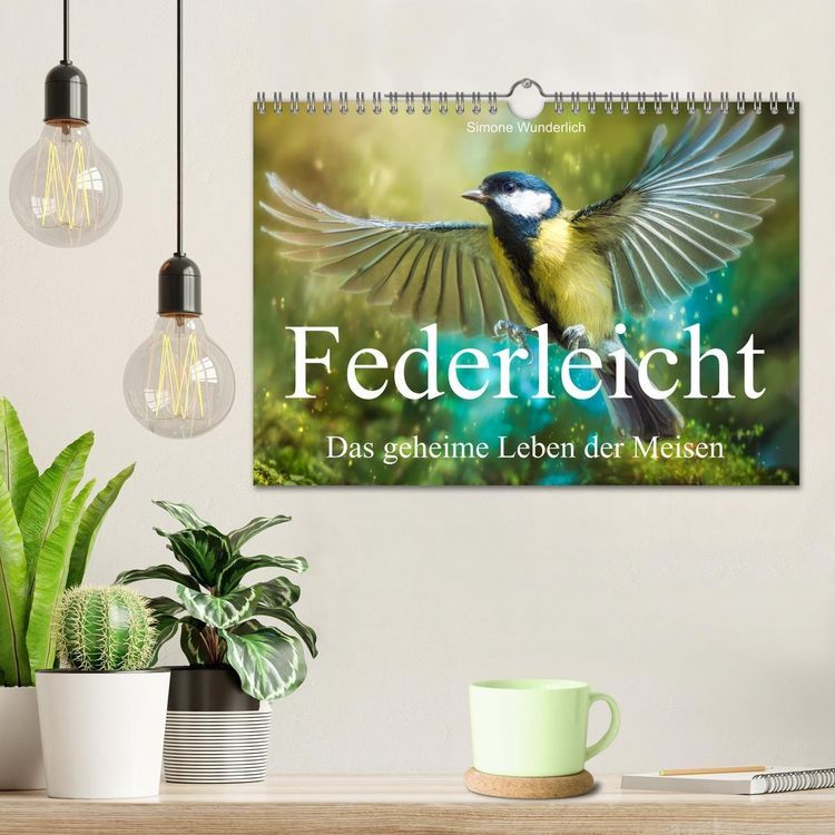 Produktbild: Federleicht - Das geheime Leben der Meisen (Wandkalender 2027 DIN A4 quer), CALVENDO Monatskalender