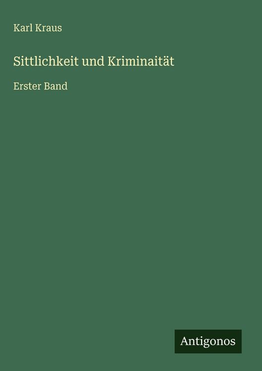 Produktbild: Sittlichkeit und Kriminait&auml;t