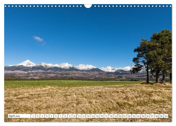 Produktbild: Slowakei - Die Sch&ouml;nheit der Tatra Gebirge (Wandkalender 2026 DIN A3 quer), CALVENDO Monatskalender