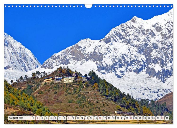 Produktbild: BUDDHISMUS in NEPAL (Wandkalender 2026 DIN A3 quer), CALVENDO Monatskalender