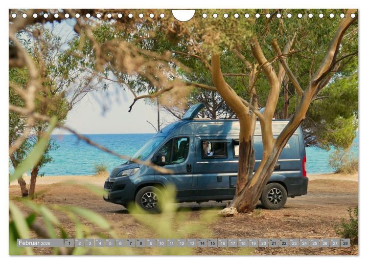 Produktbild: Vanlife, Camping - Freiheit - Weiterreisen (Wandkalender 2026 DIN A4 quer), CALVENDO Monatskalender